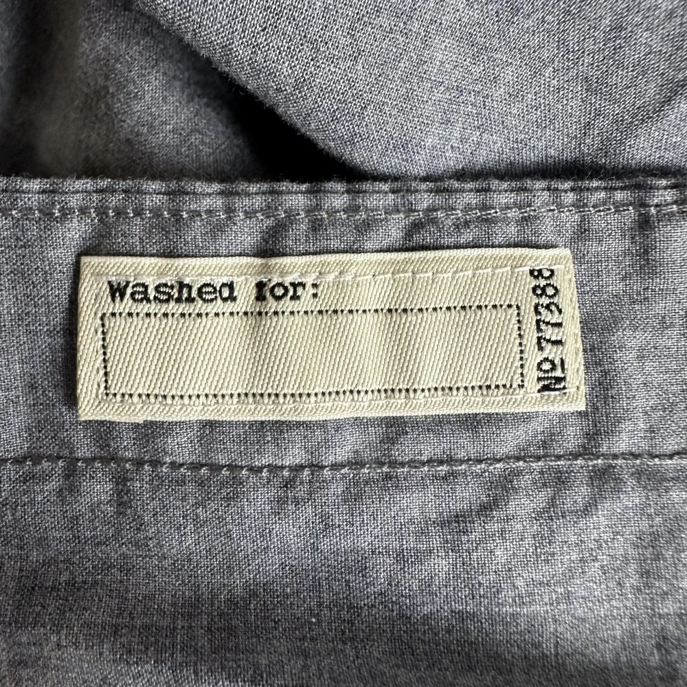 J. Crew Slim Secret Wash Neutral Preppy Minimalist Shirt Mens L Gray Cotton NWT